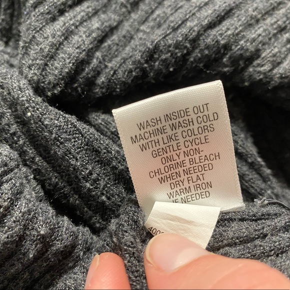 Grey Ribbed Cardigan - Picture 2 of 6